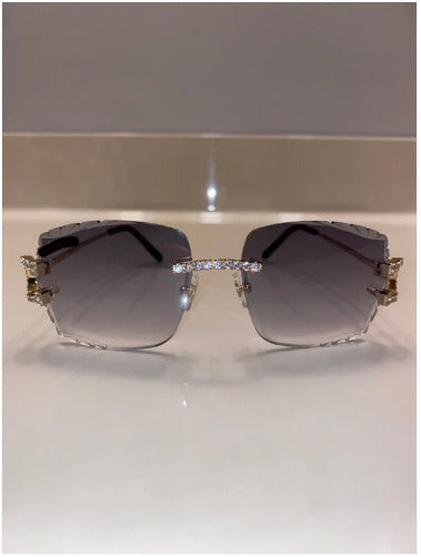 Iced out C wire glasses