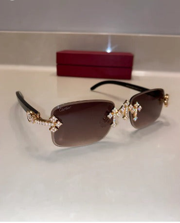 Iced out Cross glasses