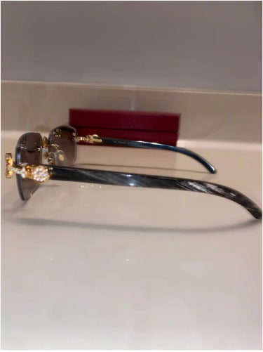 Iced out Cross glasses