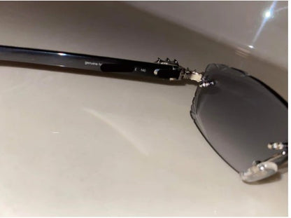 Iced out Rimless Sunglasses Detroit style Buffs 50 pointers