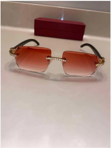 Iced out moissanite Sunglasses