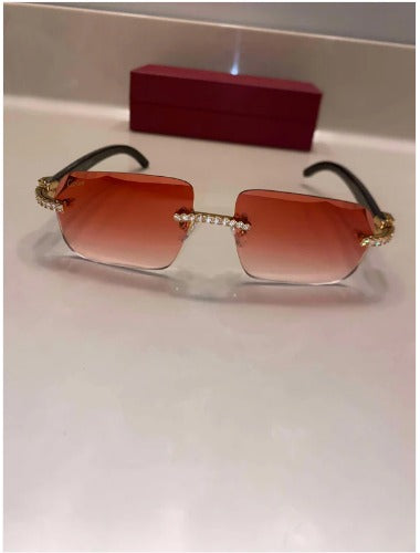 Iced out moissanite Sunglasses