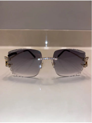 Iced out C wire glasses