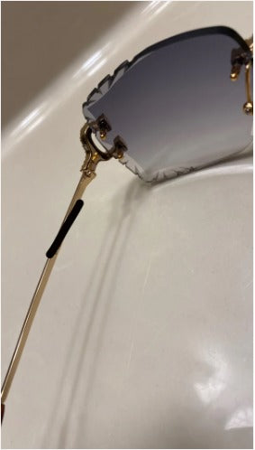 Iced out C wire glasses
