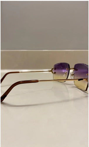 Iced out C wire glasses