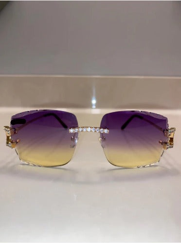 Iced out C wire glasses