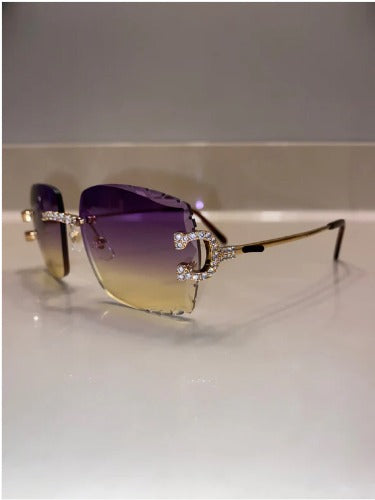 Iced out C wire glasses