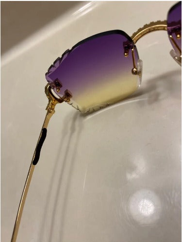 Iced out C wire glasses