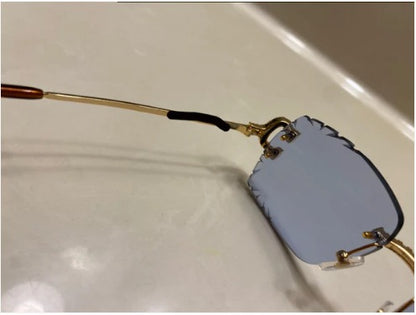 Iced out C wire glasses