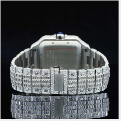 Iconic Roman Number Hip Hop Iced Out Moissanite Watch