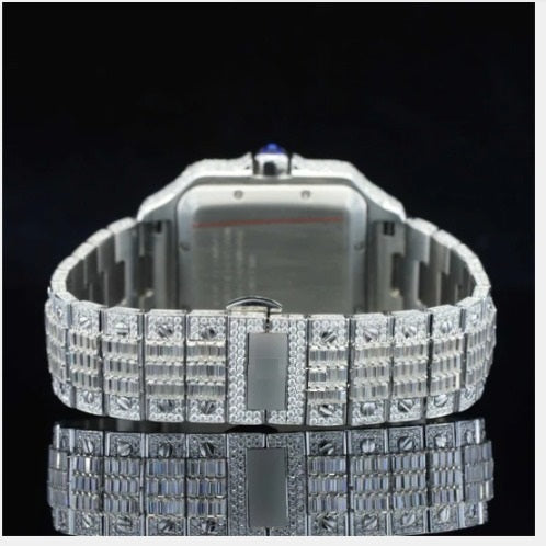 Iconic Roman Number Hip Hop Iced Out Moissanite Watch