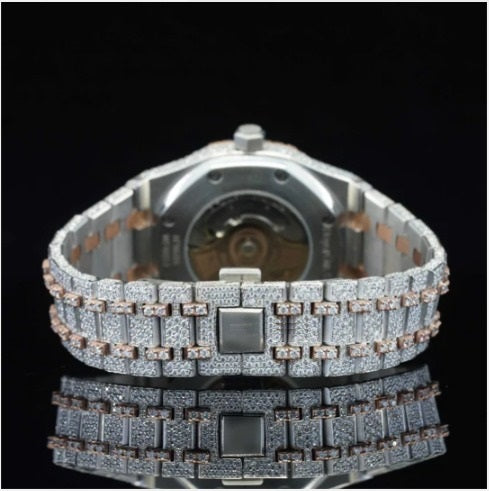 Limited Edition Automatic Self Winding Iced Out Moissanite Watch