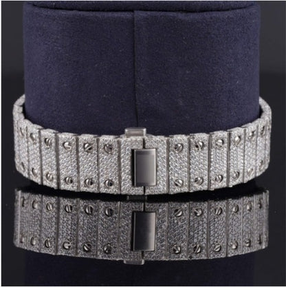 Casual Fully Iced Out Automatic Moissanite Watch For Men