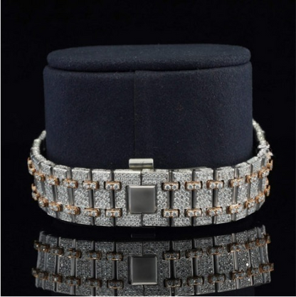 Iced Out Moissanite Diamond Automatic And Wrist Watch For Men