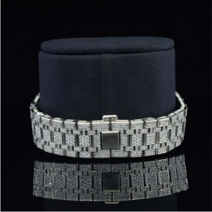 Marvellous Moissanite Diamond Watch With Swiss Automatic Movement