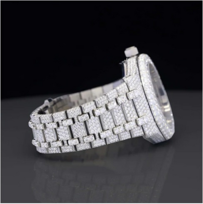 Unique Iced Out Moissanite Diamond Fully Automatic Watch For Men