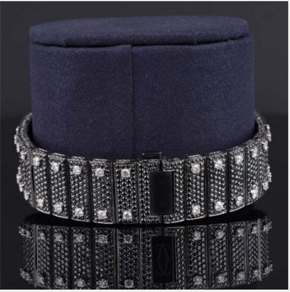 Optimus Moissanite Black Diamond Iced Out Automatic Watch