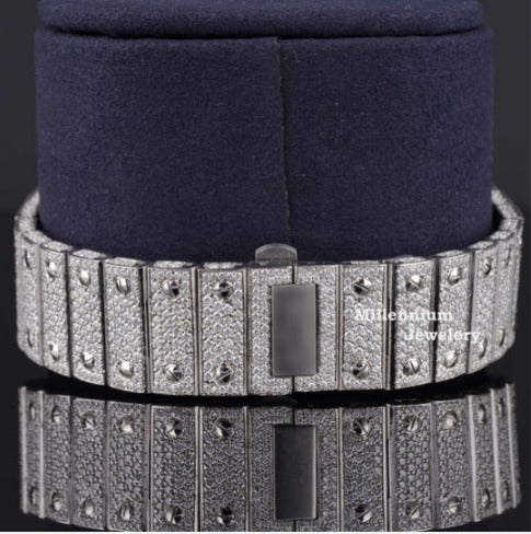 Rainbow Design Roman Number Fully Automatic Moissanite Watch