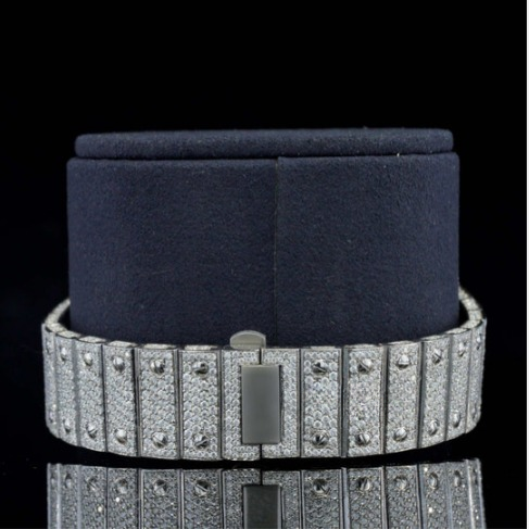 Iced Out And Automatic Business Style Moissanite Watch