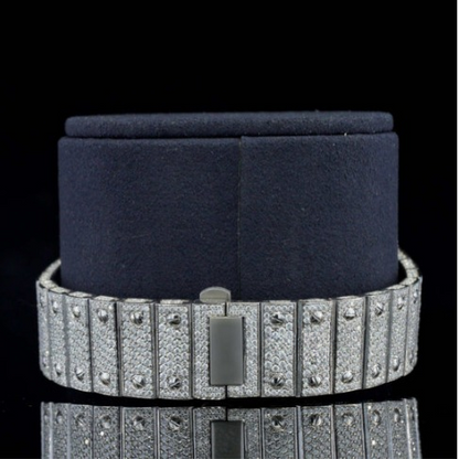 Iced Out And Automatic Business Style Moissanite Watch