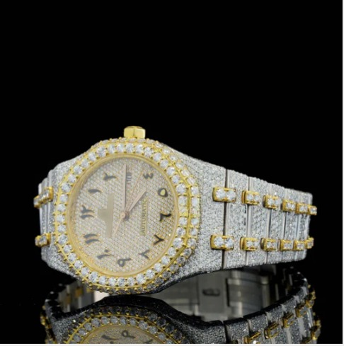 Elegant Look Arabian Style Fully Automatic Moissanite Watch