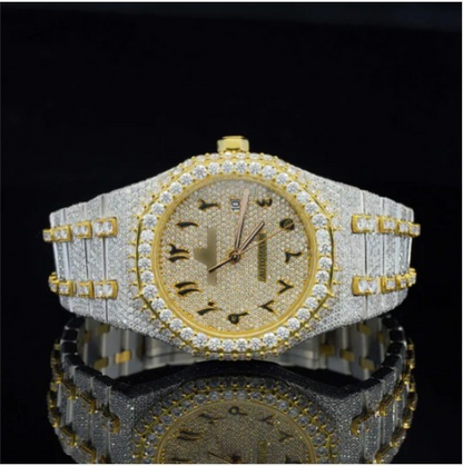 Elegant Look Arabian Style Fully Automatic Moissanite Watch