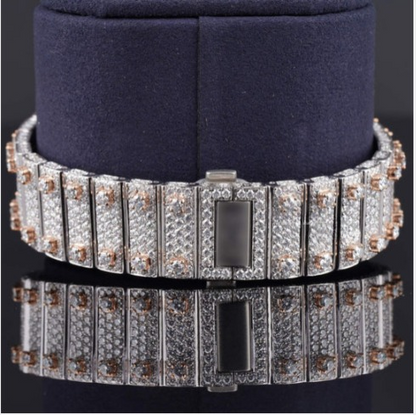 Luxurious Diamond Iced Out Automatic Moissanite Watch