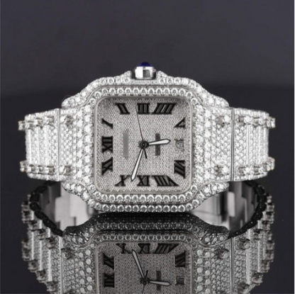 Luxurious Diamond Iced Out Automatic Moissanite Watch
