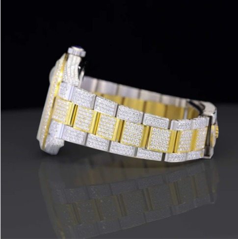 Stylish Full Body Iced Out Moissanite Watch For Men