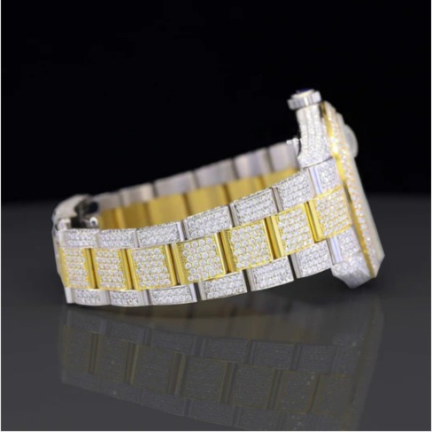 Stylish Full Body Iced Out Moissanite Watch For Men