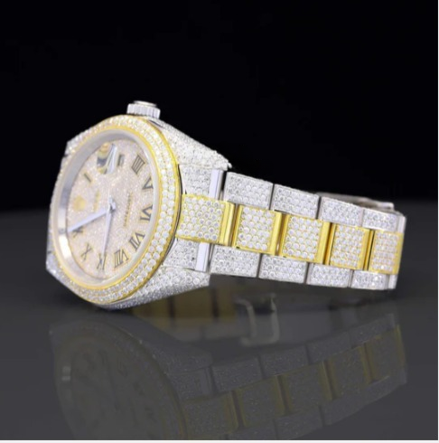 Stylish Full Body Iced Out Moissanite Watch For Men