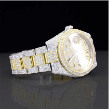 Stylish Full Body Iced Out Moissanite Watch For Men