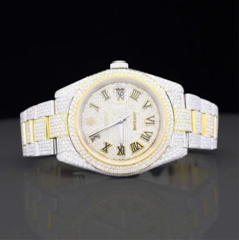 Stylish Full Body Iced Out Moissanite Watch For Men