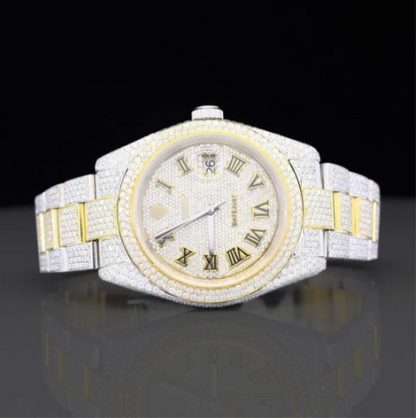 Stylish Full Body Iced Out Moissanite Watch For Men