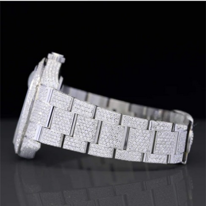 Classic Fully Iced Out Moissanite Watch Automatic For Men