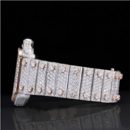 Iced Out Moissanite Watch Hip Hop Automatic Watch For Men