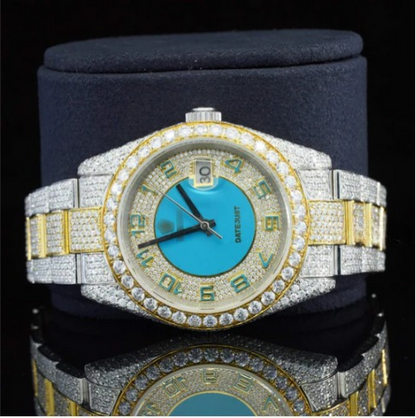 Pretty Iced Out Automatic Superior Moissanite Diamond Watch