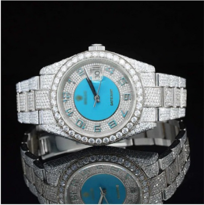Pretty Iced Out Automatic Superior Moissanite Diamond Watch