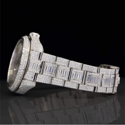 Superior Iced Out Moissanite Watch With Japan Automatic Moissanite Watch
