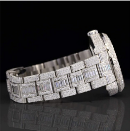 Superior Iced Out Moissanite Watch With Japan Automatic Moissanite Watch