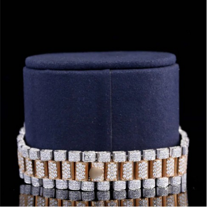 Stylish Full Body Diamond Iced Out Moissanite Watch Luxurious For Men