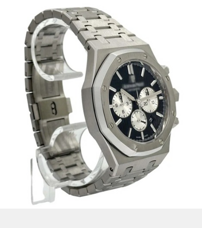 Classic Metalic Silver Color Metal Strap Automatic Watch For Men