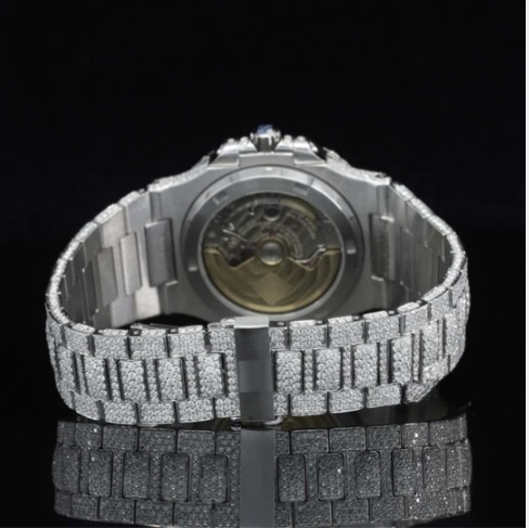 Stylish Full Body Moissanite Diamond Iced Out Automatic Watch
