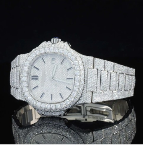 Stylish Full Body Moissanite Diamond Iced Out Automatic Watch
