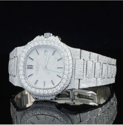 Stylish Full Body Moissanite Diamond Iced Out Automatic Watch