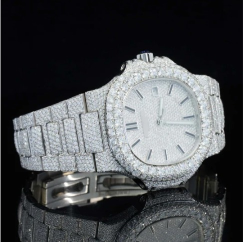 Stylish Full Body Moissanite Diamond Iced Out Automatic Watch