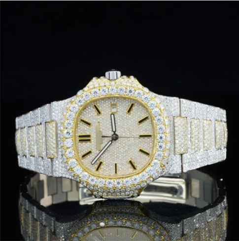 Stylish Full Body Moissanite Diamond Iced Out Automatic Watch