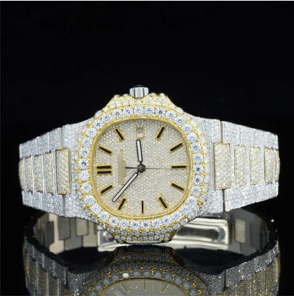 Stylish Full Body Moissanite Diamond Iced Out Automatic Watch
