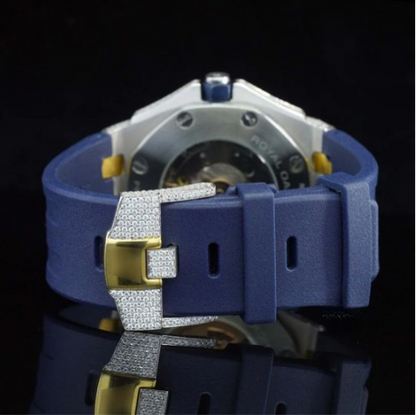 Awesome Diamond Iced Out Chronograph Wrist Moissanite Watch