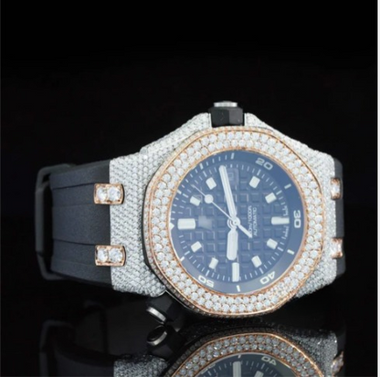 Fabulous Moissanite Watch Iced Out Automatic Wrist Watch For Men
